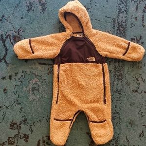 North Face infant fleece suit